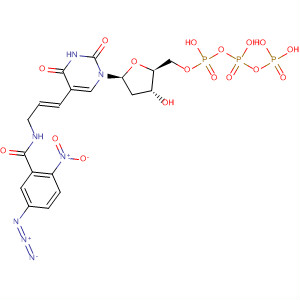 Uridine 5'-(tetrahydrogen triphosphate), 5-[(1E)-3-[(5-azido-2-nitrobenzoyl)amino]-1-propenyl]-2'-deoxy-