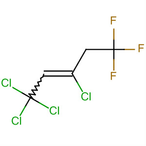 Molecular Structure of 194938-10-8 (2-Pentene, 1,1,1,3-tetrachloro-5,5,5-trifluoro-)