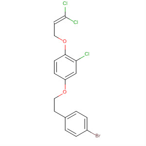 Molecular Structure of 194939-93-0 (Benzene,
4-[2-(4-bromophenyl)ethoxy]-2-chloro-1-[(3,3-dichloro-2-propenyl)oxy]-)
