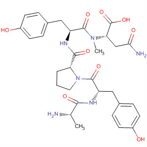Molecular Structure of 194984-14-0 (L-a-Asparagine, L-alanyl-L-tyrosyl-L-prolyl-L-tyrosyl-N-methyl-)