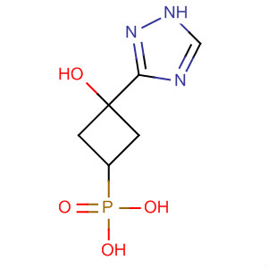 Molecular Structure of 194999-09-2 (Phosphonic acid, [3-hydroxy-3-(1H-1,2,4-triazol-3-yl)cyclobutyl]-, cis-)