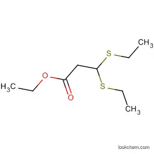 Molecular Structure of 195000-90-9 (Propanoic acid, 3,3-bis(ethylthio)-, ethyl ester)