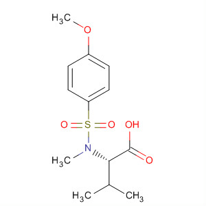 Molecular Structure of 195052-15-4 (L-Valine, N-[(4-methoxyphenyl)sulfonyl]-N-methyl-)