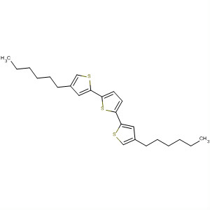 Molecular Structure of 195062-52-3 (2,2':5',2''-Terthiophene, 4,4''-dihexyl-)