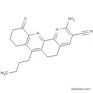 Molecular Structure of 195073-11-1 (Benzo[b][1,10]phenanthroline-3-carbonitrile,
2-amino-7-butyl-5,6,8,9,10,11-hexahydro-11-oxo-)