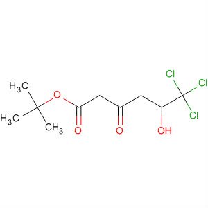 Molecular Structure of 195132-46-8 (Hexanoic acid, 6,6,6-trichloro-5-hydroxy-3-oxo-, 1,1-dimethylethyl ester,
(5S)-)