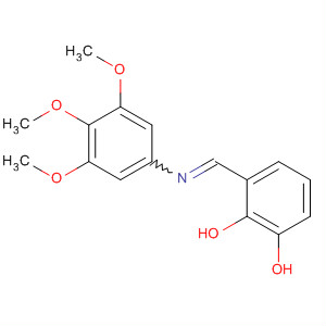 Molecular Structure of 195139-62-9 (1,2-Benzenediol, 3-[[(3,4,5-trimethoxyphenyl)imino]methyl]-)