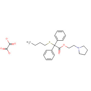Benzeneacetic acid, a-(butylthio)-a-phenyl-, 2-(1-pyrrolidinyl)ethyl ester, ethanedioate (1:1)