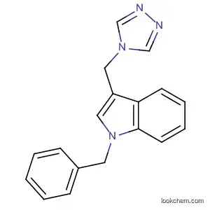 Molecular Structure of 195253-47-5 (1H-Indole, 1-(phenylmethyl)-3-(4H-1,2,4-triazol-4-ylmethyl)-)