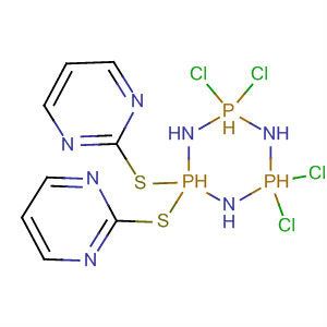 Molecular Structure of 195322-41-9 (1,3,5,2,4,6-Triazatriphosphorine,
2,2,4,4-tetrachloro-2,2,4,4,6,6-hexahydro-6,6-bis(2-pyrimidinylthio)-)