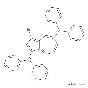 Molecular Structure of 195384-00-0 (Methylium, [3-bromo-5-(diphenylmethyl)-1-azulenyl]diphenyl-)