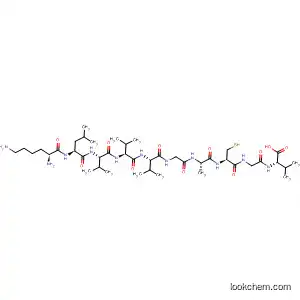 Molecular Structure of 195436-43-2 (L-Valine,
L-lysyl-L-leucyl-L-valyl-L-valyl-L-valylglycyl-L-alanyl-L-cysteinylglycyl-)