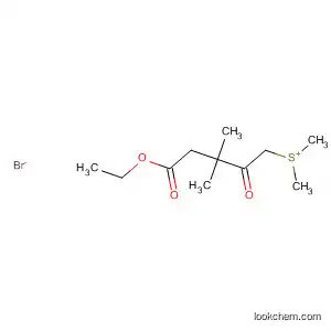 Molecular Structure of 195453-95-3 (Sulfonium, (5-ethoxy-3,3-dimethyl-2,5-dioxopentyl)dimethyl-, bromide)