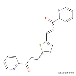 Molecular Structure of 19948-73-3 (2-Propen-1-one, 3,3'-(2,5-thiophenediyl)bis[1-(2-pyridinyl)-)