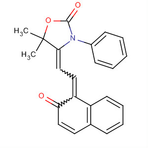 Molecular Structure of 99833-68-8 (2-Oxazolidinone,
5,5-dimethyl-4-[(2-oxo-1(2H)-naphthalenylidene)ethylidene]-3-phenyl-)