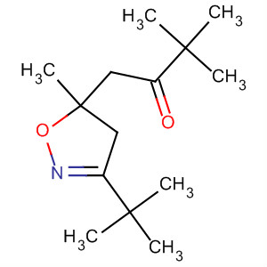 Molecular Structure of 129052-79-5 (2-Butanone,
1-[3-(1,1-dimethylethyl)-4,5-dihydro-5-methyl-5-isoxazolyl]-3,3-dimethyl-)