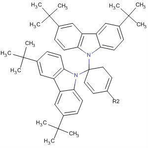 Molecular Structure of 146831-32-5 (9H-Carbazole, 9,9'-(1,4-phenylene)bis[3,6-bis(1,1-dimethylethyl)-)