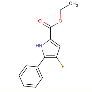Molecular Structure of 156575-51-8 (1H-Pyrrole-2-carboxylic acid, 4-fluoro-5-phenyl-, ethyl ester)