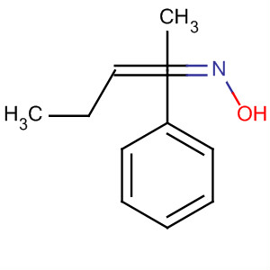 Molecular Structure of 161864-27-3 (Benzeneacetaldehyde, a-propylidene-, oxime)