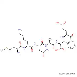 Molecular Structure of 383861-84-5 (L-Phenylalanine, L-methionyl-L-lysyl-L-asparaginyl-L-alanyl-L-a-glutamyl-)