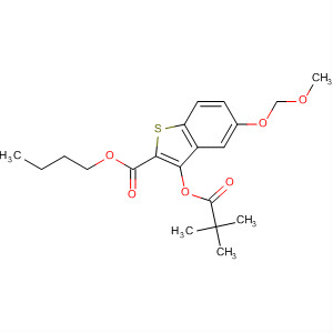 Benzo[b]thiophene-2-carboxylic acid,  3-(2,2-dimethyl-1-oxopropoxy)-5-(methoxymethoxy)-, butyl ester