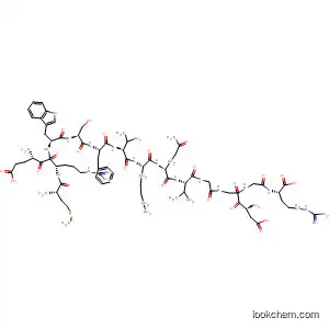 Molecular Structure of 404333-58-0 (L-Arginine,
L-methionyl-L-a-glutamyl-L-arginyl-L-tryptophyl-L-seryl-L-phenylalanyl-L-val
yl-L-lysyl-L-glutaminyl-L-valylglycyl-L-a-aspartylglycylglycyl-)