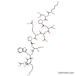 Molecular Structure of 404942-23-0 (L-Lysine,
L-lysyl-L-leucyl-L-prolyl-L-valyl-L-asparaginyl-L-arginyl-L-prolyl-L-isoleucyl-L-
a-aspartyl-L-tryptophyl-)