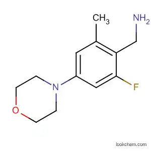 Molecular Structure of 477312-49-5 (Benzenemethanamine, 3-fluoro-a-methyl-5-(4-morpholinyl)-)