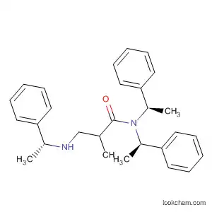 Molecular Structure of 537041-96-6 (Propanamide,
2-methyl-N,N-bis[(1R)-1-phenylethyl]-3-[[(1R)-1-phenylethyl]amino]-)