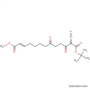 2-Tridecenedioic acid, 12-diazo-8,11-dioxo-, 13-(1,1-dimethylethyl)
1-methyl ester, (2E)-