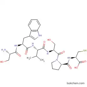 Molecular Structure of 590364-32-2 (L-Cysteine, L-seryl-L-tryptophyl-L-valyl-L-seryl-L-prolyl-)