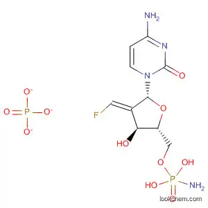 Molecular Structure of 591220-71-2 (Cytidine, 2'-deoxy-2'-(fluoromethylene)-, 5'-(trihydrogen
imidodiphosphate), (2'E)-)