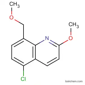 Molecular Structure of 591244-01-8 (Quinoline, 5-chloro-2-methoxy-8-(methoxymethyl)-)
