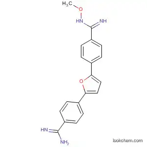 Molecular Structure of 591735-77-2 (Benzenecarboximidamide,
4-[5-[4-(aminoiminomethyl)phenyl]-2-furanyl]-N-methoxy-)
