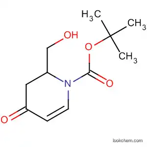 Molecular Structure of 592507-38-5 (1(2H)-Pyridinecarboxylic acid, 3,4-dihydro-2-(hydroxymethyl)-4-oxo-,
1,1-dimethylethyl ester, (2S)-)