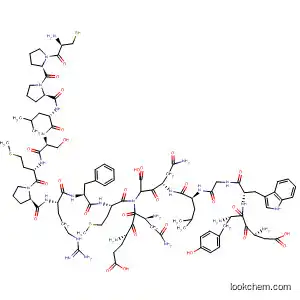 Molecular Structure of 592527-00-9 (Glycine,
L-cysteinyl-L-prolyl-L-prolyl-L-leucyl-L-seryl-L-methionyl-L-prolyl-L-arginyl-L-
phenylalanyl-L-methionyl-L-a-aspartyl-L-tyrosyl-L-tryptophylglycyl-L-leucyl-
L-asparaginyl-L-a-glutamyl-L-asparaginyl-)