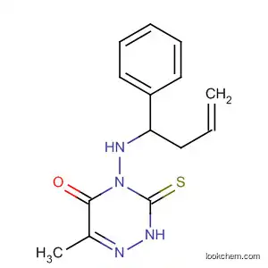Molecular Structure of 592552-87-9 (1,2,4-Triazin-5(2H)-one,
3,4-dihydro-6-methyl-4-[(1-phenyl-3-butenyl)amino]-3-thioxo-)