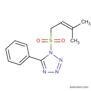 1H-Tetrazole, 1-[(3-methyl-2-butenyl)sulfonyl]-5-phenyl-
