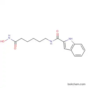 Molecular Structure of 593251-98-0 (1H-Indole-2-carboxamide, N-[6-(hydroxyamino)-6-oxohexyl]-)