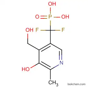 Molecular Structure of 593278-80-9 (Phosphonic acid,
[difluoro[5-hydroxy-4-(hydroxymethyl)-6-methyl-3-pyridinyl]methyl]-)