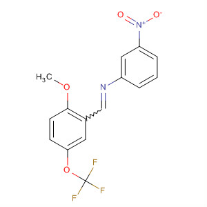 Benzenamine, N-[[2-methoxy-5-(trifluoromethoxy)phenyl]methylene]-3-nitro-