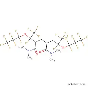 Molecular Structure of 595565-62-1 (Pentanediamide,
N,N,N',N'-tetramethyl-2-[1,2,2,2-tetrafluoro-1-(heptafluoropropoxy)ethyl]
-4-[2,3,3,3-tetrafluoro-2-(heptafluoropropoxy)propyl]-)