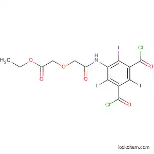 Molecular Structure of 595568-02-8 (Acetic acid,
[2-[[3,5-bis(chlorocarbonyl)-2,4,6-triiodophenyl]amino]-2-oxoethoxy]-,
ethyl ester)