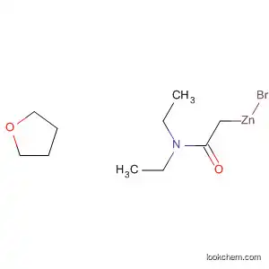 Molecular Structure of 595570-46-0 (Zinc, bromo[2-(diethylamino)-2-oxoethyl]-, compd. with tetrahydrofuran
(1:1))