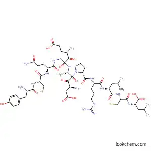 Molecular Structure of 595574-37-1 (L-Leucine,
L-tyrosyl-L-cysteinyl-L-glutaminyl-L-a-glutamylglycyl-L-a-aspartyl-L-alanyl-L
-prolyl-L-arginyl-L-leucyl-L-cysteinyl-)