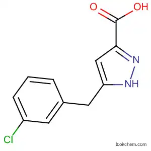 Molecular Structure of 595610-55-2 (1H-Pyrazole-3-carboxylic acid, 5-[(3-chlorophenyl)methyl]-)