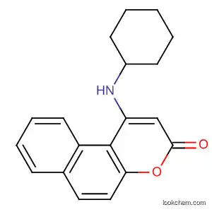 Molecular Structure of 18420-75-2 (3H-Naphtho[2,1-b]pyran-3-one, 1-(cyclohexylamino)-)