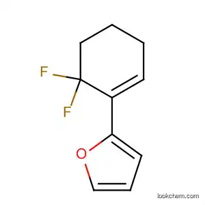 Molecular Structure of 596834-70-7 (Furan, 2-(6,6-difluoro-1-cyclohexen-1-yl)-)