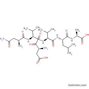 Molecular Structure of 597526-78-8 (L-Alanine, L-asparaginyl-L-a-aspartyl-L-valyl-L-valyl-L-leucyl-)