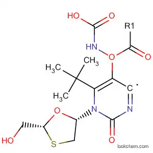 Molecular Structure of 597581-64-1 (Carbamic acid,
[1,2-dihydro-1-[(2R,5S)-2-(hydroxymethyl)-1,3-oxathiolan-5-yl]-2-oxo-4-
pyrimidinyl]-, 1,1-dimethylethyl ester)
